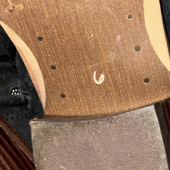 Sam Edelman Petty Ankle Bootie Black Suede 6 - Picture 8 of 8